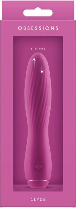 Produktbild NS Novelties Obsessions Clyde Dark Pink Vibrator 17.2 x 3.8 x 3.8 cm