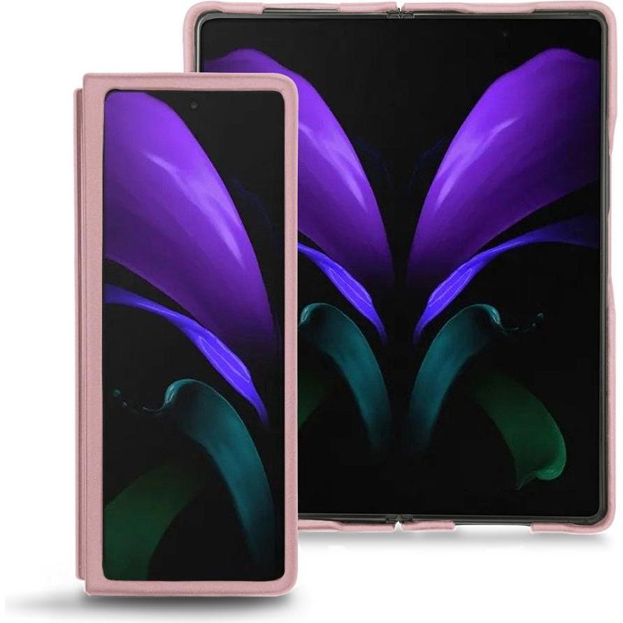 Noreve Lederschutzhülle (Samsung Galaxy Z Fold2), Smartphone Hülle, Rosa