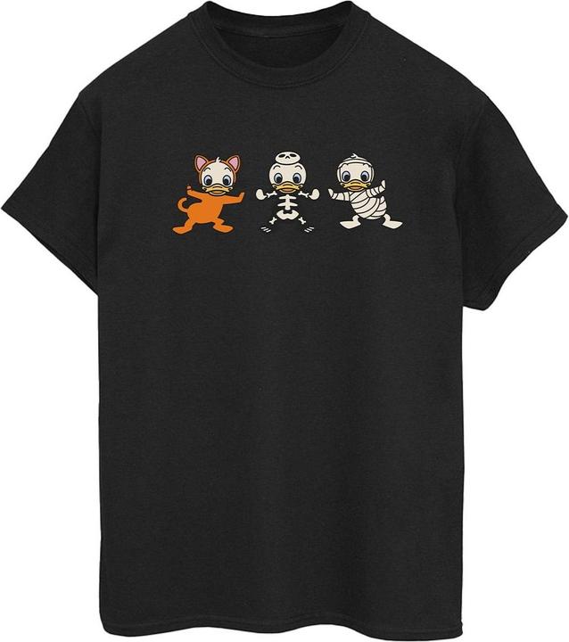 Actual product image Disney Womens/Ladies Duck Tales Halloween Costumes Cotton Boyfriend T-Shirt (4XL)