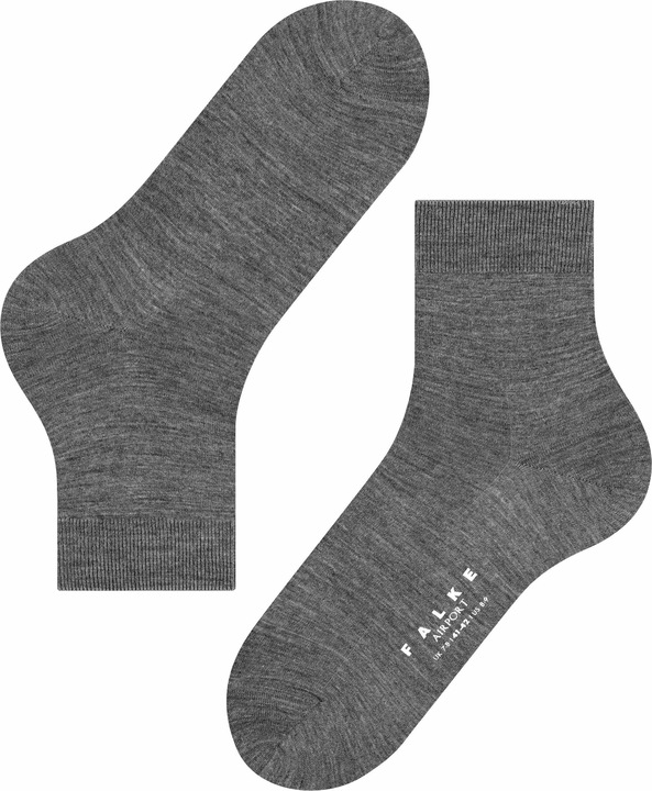 Image du produit Falke Airport (Lot de 3) Chaussettes hommes, couleur 3070 dark grey mel., taille 39-40 (Une unité par pack, 39 - 40)