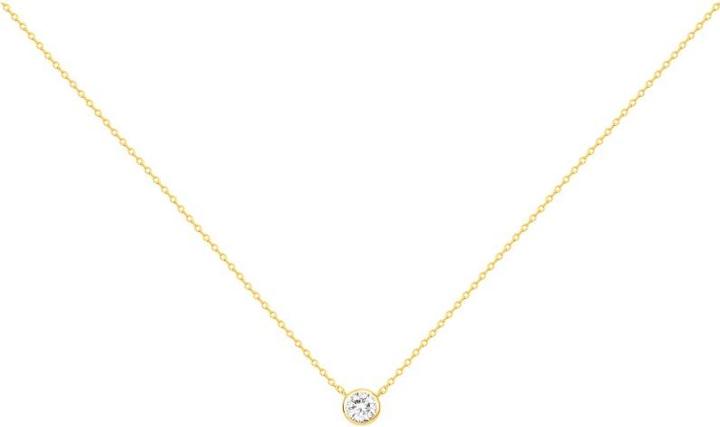 Image du produit Lara Collier Plaque Or - Zirconia (Laiton)