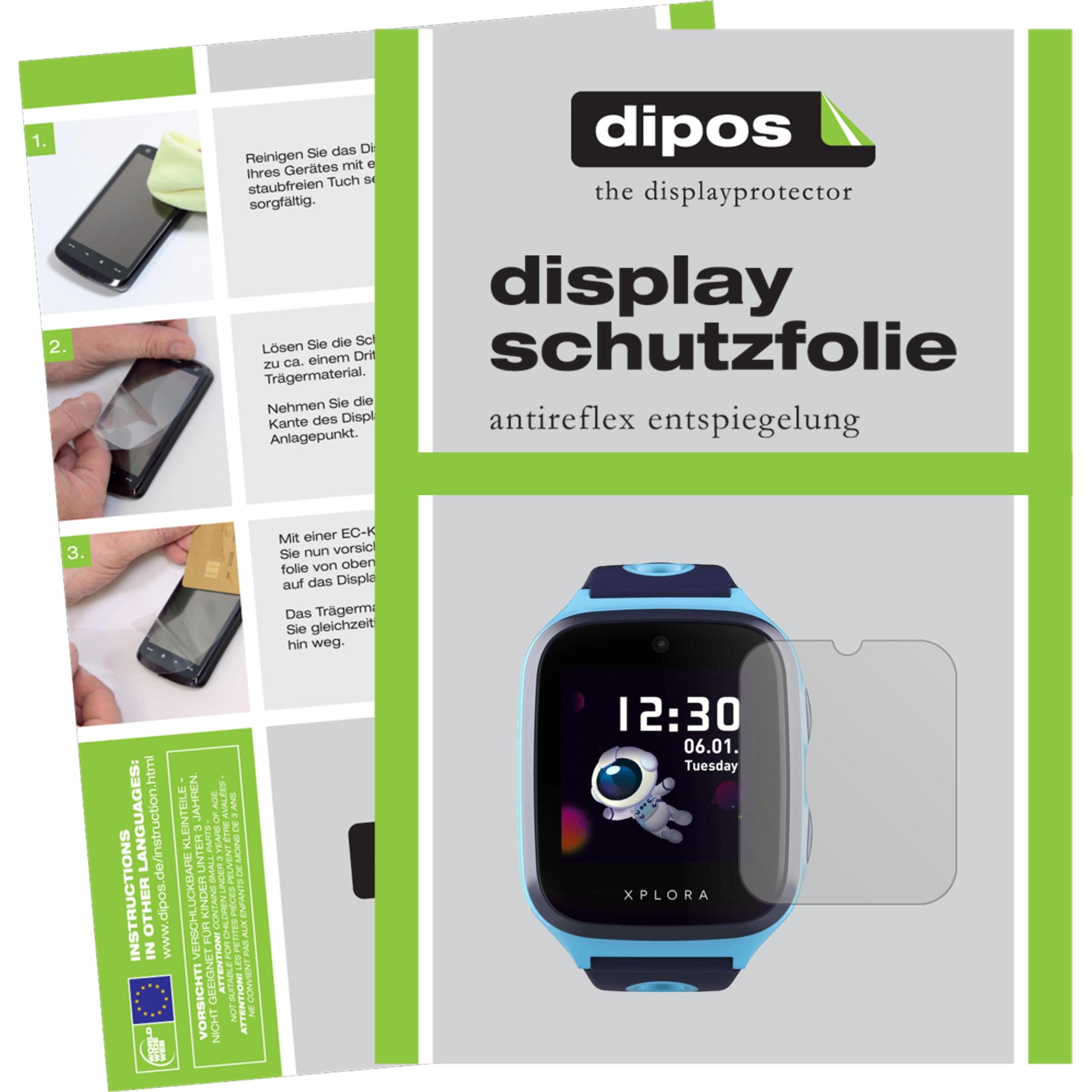 Dipos Displayschutzfolie Antireflex, Smartwatch Schutzfolie, Transparent