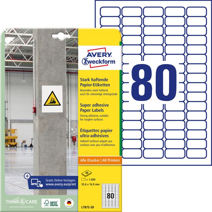 Produktbild Avery Papieretiketten