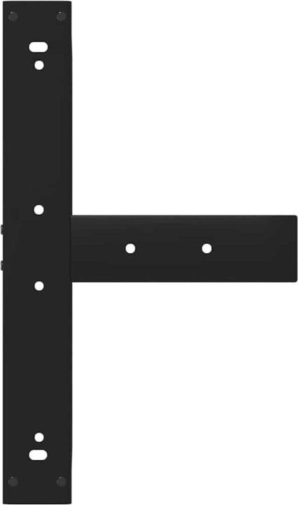 Actual product image VidaXL Bar table legs T-shape 2 pcs. black 60x35x(91-92) cm steel table leg