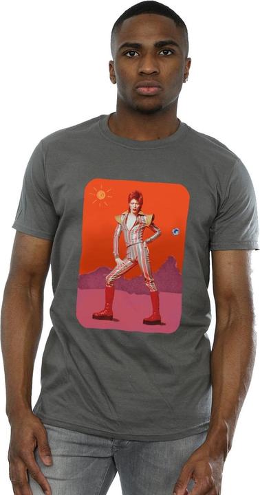 Actual product image David Bowie Mens On Mars T-Shirt (XXL)