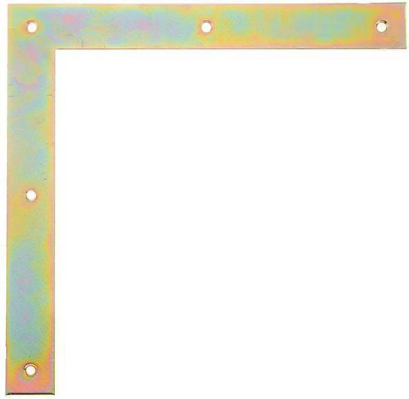 Produktbild GAH Tor-Winkel Breite 30 mm Länge 250 x 250 mm Stahl galvanisch gelb verzinkt (10 Stk.)