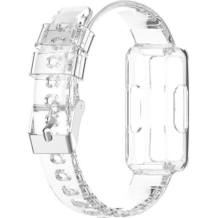 Strap-it Armband (Silikon, Fitbit Luxe), Uhrenarmband, Transparent