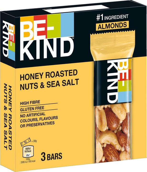 Be-Kind Honey Nuts Sea Salt (120 g, 3 Stk.)