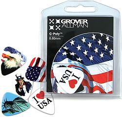 Grover Allman GA Picks USA Multi Pack (5) (5x, 0.80 mm)