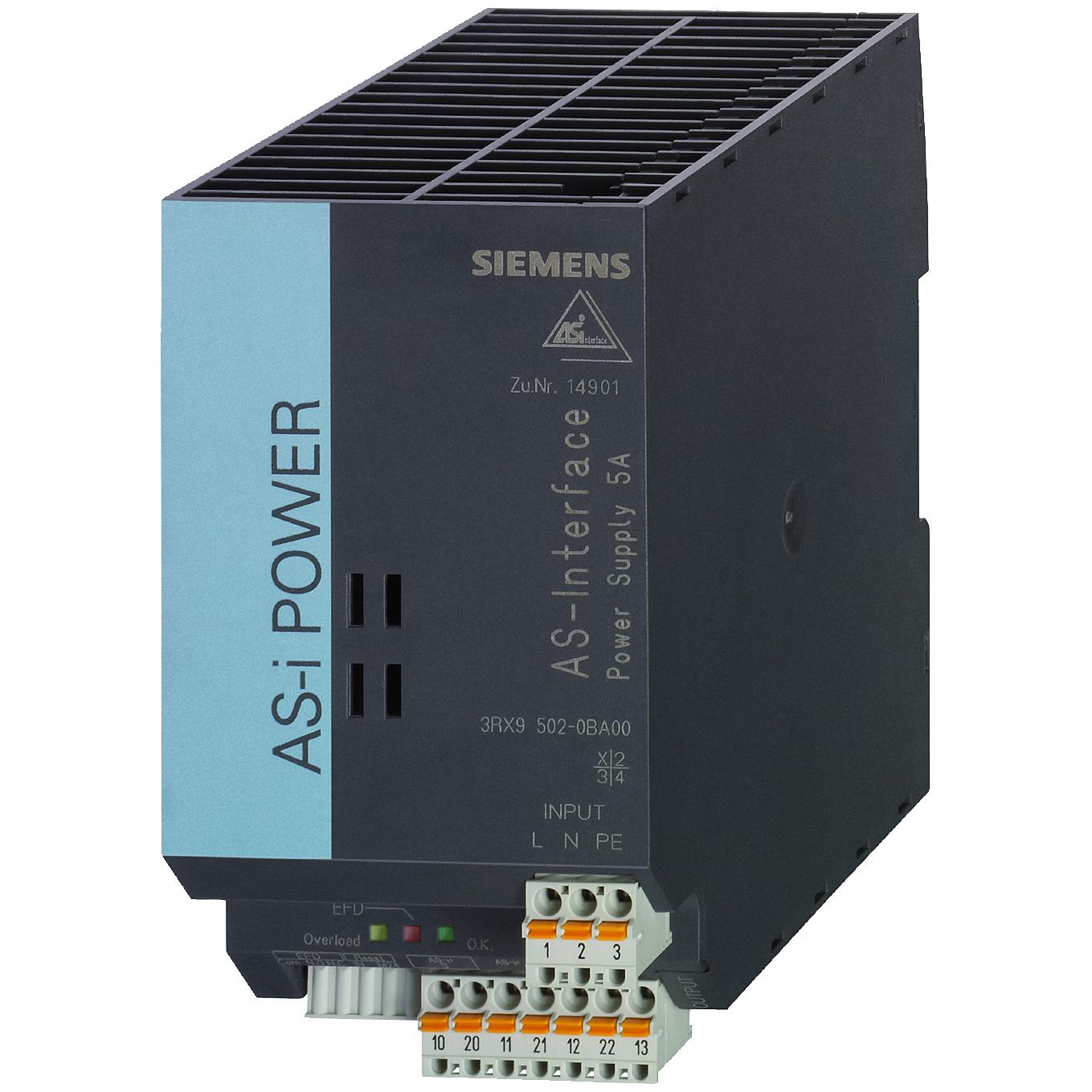 Siemens, Systemstromversorgung, Netzteil ASI 3RX950 Serie 120/230Vac 5A