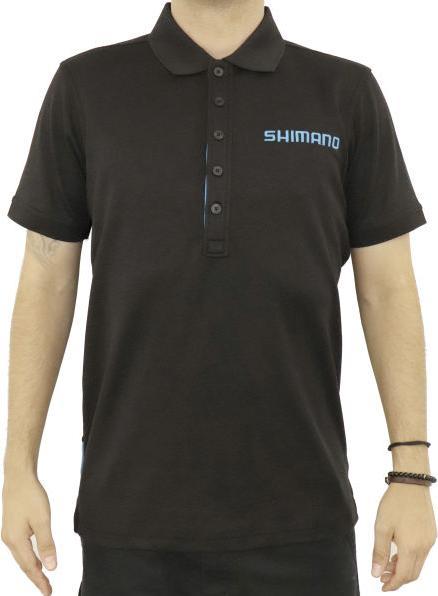 Shimano WORKSHOP POLO BLACK, S 50% PES/50% COTTON (S)