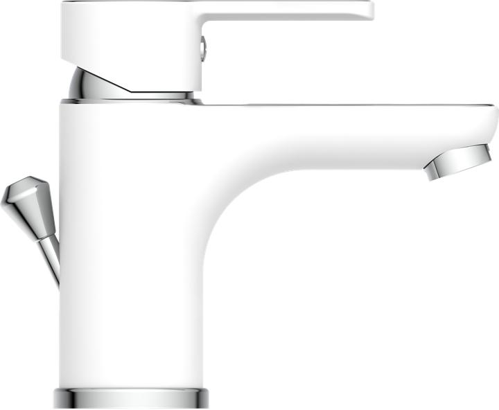 Actual product image Eisl Bathroom tap DIZIANI basin mixer white chrome single lever mixer tap NI075DINWCR