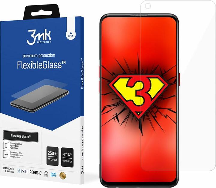 Actual product image 3MK Oppo Reno 5 Marvel Edition - FlexibleGlass™ (1 pcs., Oppo Reno 5G)