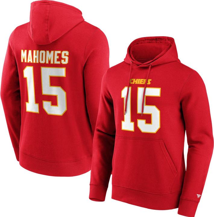 Immagine prodotto Fanatics Felpa con cappuccio grafica Kansas City Chiefs Mahomes 15 XL (XL)