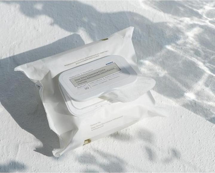 Image du produit Korres Tea Detox-Wipes 30 Stk. (Lingettes nettoyantes pour le visage)
