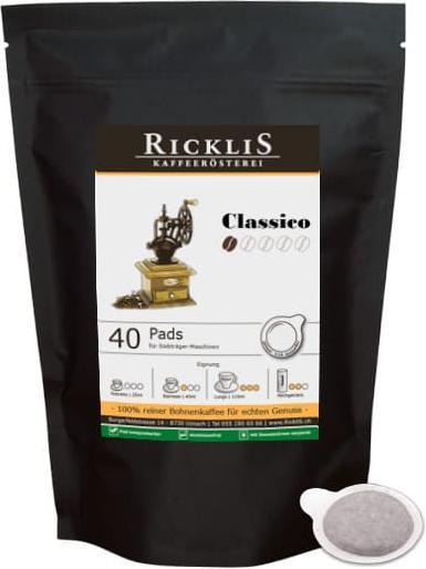 Produktbild RickliS Kaffeerösterei Classico (40 x Port.)