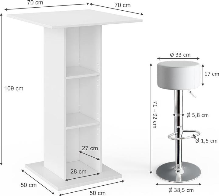 Produktbild Vicco Rodeo (70 x 70 x 109 cm)