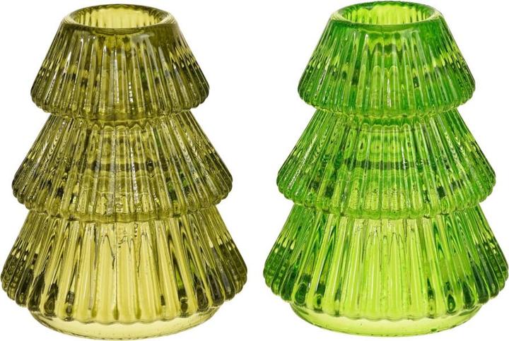 Werner Voss Tanne Kerzenhalter grün sortiert 6,5x8cm (1Stück)