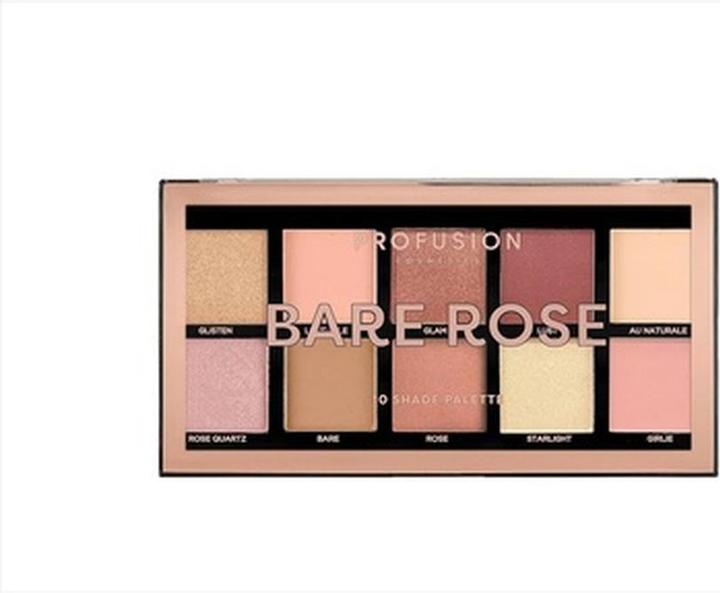 Profusion Cosmetics Bare Rose 10 Farbtöne Palette (Bare Rose)