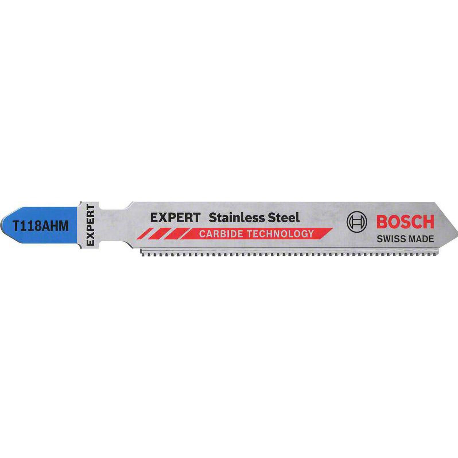 Bosch Professional Zubehör, Sägeblatt, EXPERT 'Stainless Steel' T 118 AHM Stichsägeblatt, 2 Stück