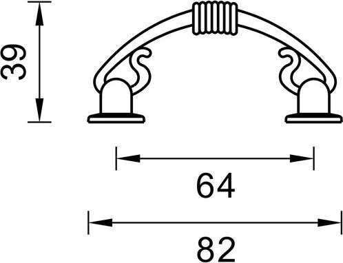Produktbild Domoletti Furniture Handle Jh1554 Ab Aged Brass