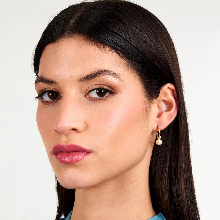 Image du produit Morellato - Charming gold-plated 2-in-1 earrings Perla SXU46 (Argent 925)