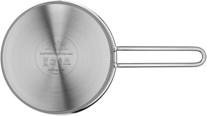 Actual product image Silit Stielkasserolle Topf 16cm Stieltopf 1,4l Achat Induktion Edelstahl (Casserole + Stewpot, Stainless steel, 16 x 12 cm)