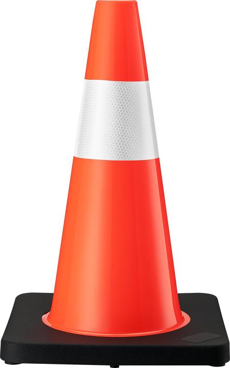 Wiltec Traffic cone 45cm traffic cone pylon warning cone warning cone made of PVC & rubber
