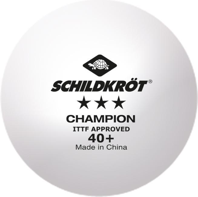 Immagine prodotto Donic Schildkröt Pallone Donic-Schildkroet TT 3 stelle CHAMPION POLY 40+, bianco (4 pz.)