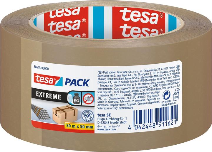 Actual product image tesa tesapack EXTREME parcel tape - particularly adhesive and tear-resistant (50 mm)