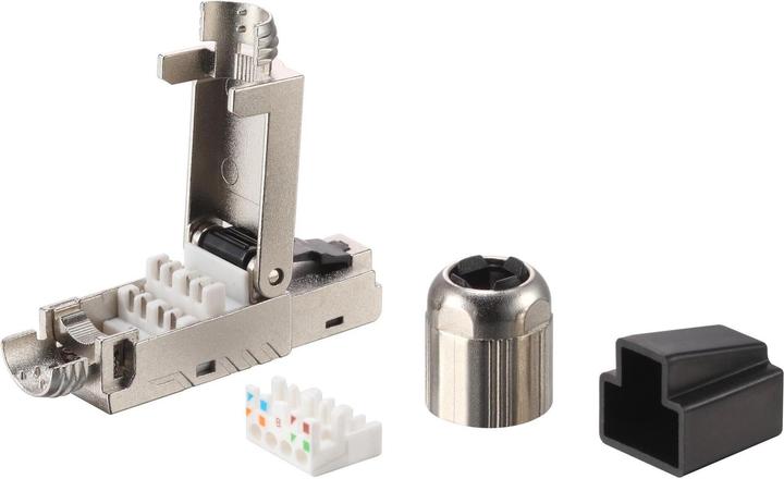 Actual product image equip Connectors RJ45 Cat8.1 set of 5, shielded factory-made (Network cable plug)