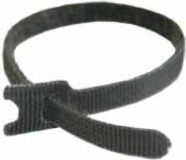 Produktbild Dirak 214-0112.00-00050 - Klett-Kabelbinder, schwarz (Klettkabelbinder)