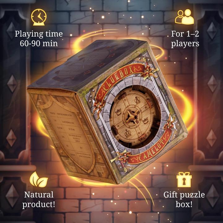 Actual product image iDventure Cluebox - The Secret of Camelot - Puzzle box (German)