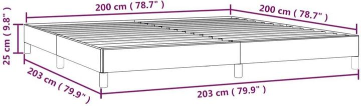 Produktbild vidaXL Bettgestell (200 x 200 cm)