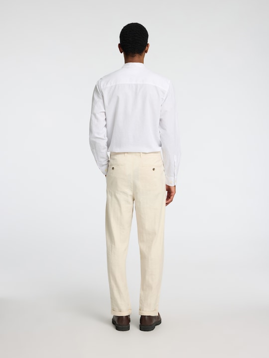 Actual product image Selected Homme Cropped relaxed fit trousers (W31/L34)
