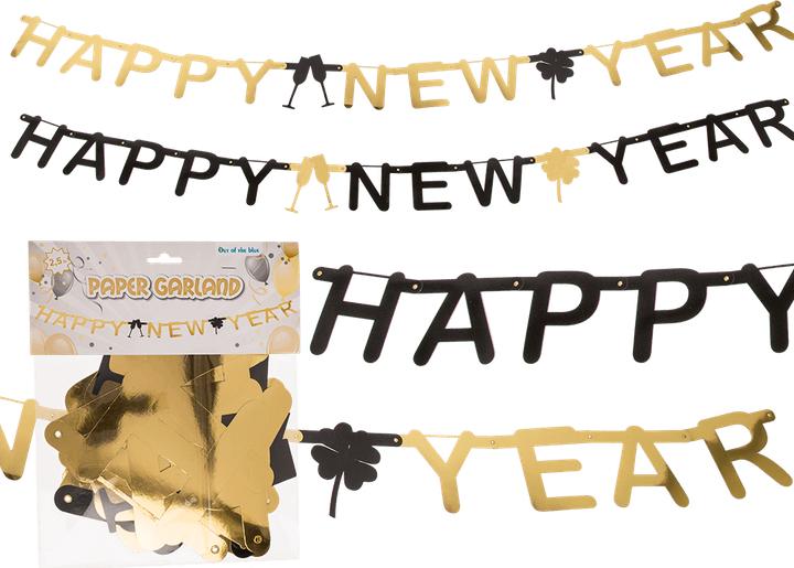 Actual product image Cover-Discount 2 pcs paper garland Happy New Year (2 pcs.)