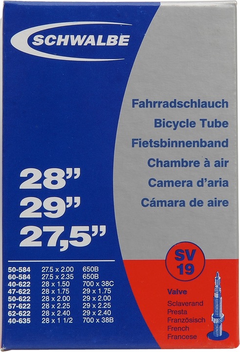 Image du produit Schwalbe Sv19 (Presta (SV), 27.5", 28", 29", 40 mm)
