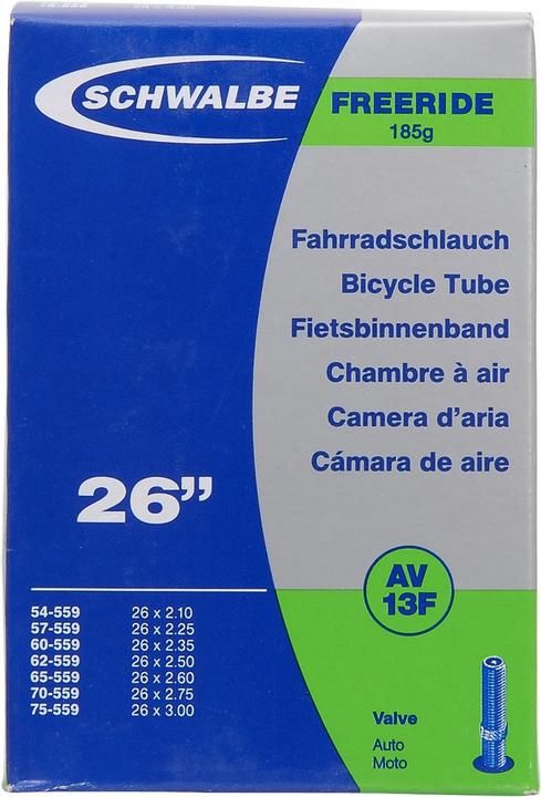 Produktbild Schwalbe Schlauch 26" AV13F Freeride (Schrader (AV), 26", 40 mm)