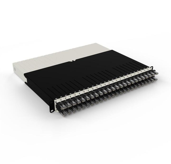 Produktbild PATCHBOX one / 8RU / Cat 6A, UTP, 0.8 m, Schwarz (U/UTP, UTP, CAT6a, 0.80 m)