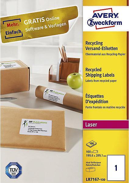 Actual product image kaiserkraft Recycling shipping labels