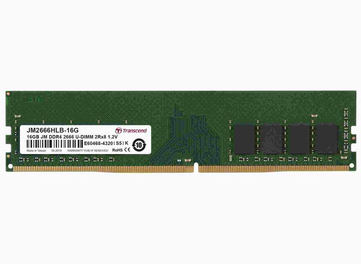 Produktbild Transcend 16GB JM DDR4 2666MHZ (1 x 16GB, 2666 MHz, DDR4-RAM)