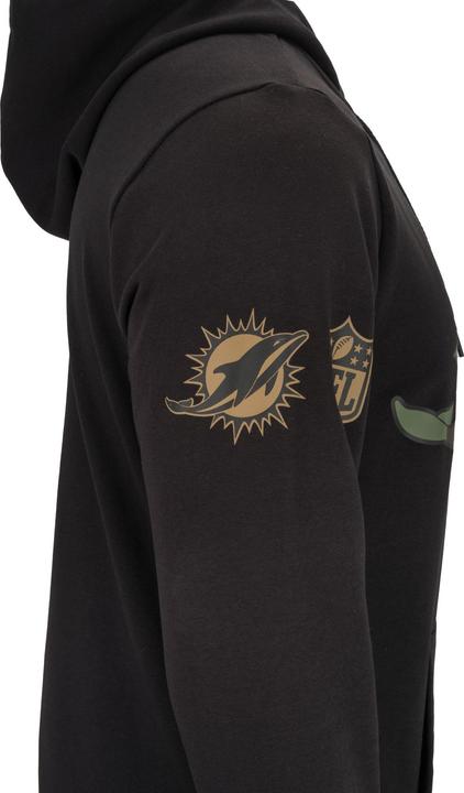 Immagine prodotto New Era Felpa in pile con cappuccio - NFL Miami Dolphins nero camo - L (L)
