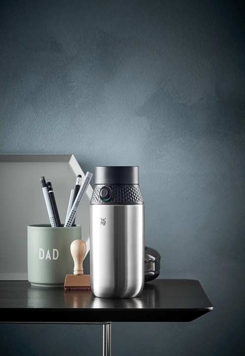 Actual product image WMF Drinking bottle Cromargan 0.5 l, Black Silver (0.50 l)