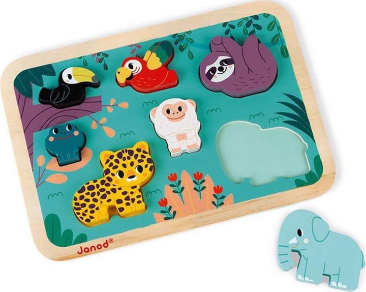 Image du produit Janod WWF Puzzle Jungle 8psc (8 pièces)