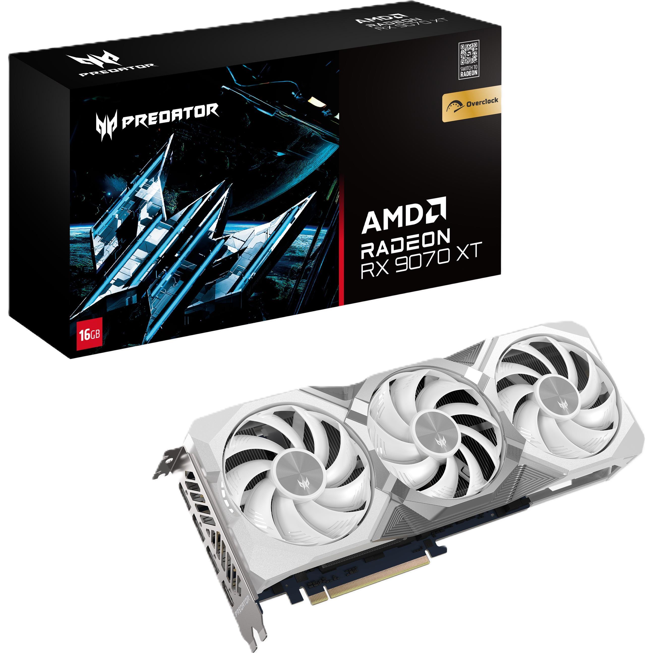 Acer Predator BiFrost AMD RX9070 XT OC 16GB WHITE (16 GB), Grafikkarte