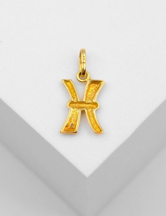 Image du produit Muau Lettre (750, Or blanc, Or jaune 18 carats)