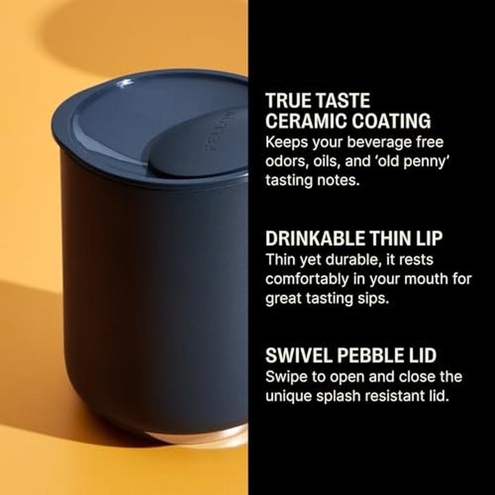 Actual product image Fellow Rocky Lowball Tumbler - Thermo Mug - Navy Blue 295 Ml (0.30 l)