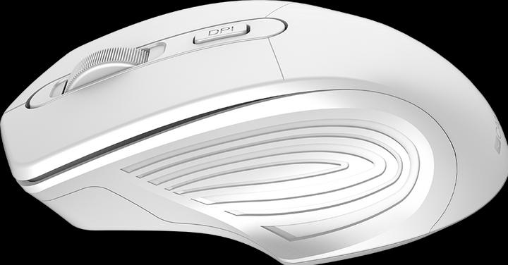 Produktbild Canyon 2.4GHz Optical Wireless Mouse 4 Buttons, DPI 800/1200/1600, Pearl White, 115 * 77 * 38mm, 0.0 (Kabellos)