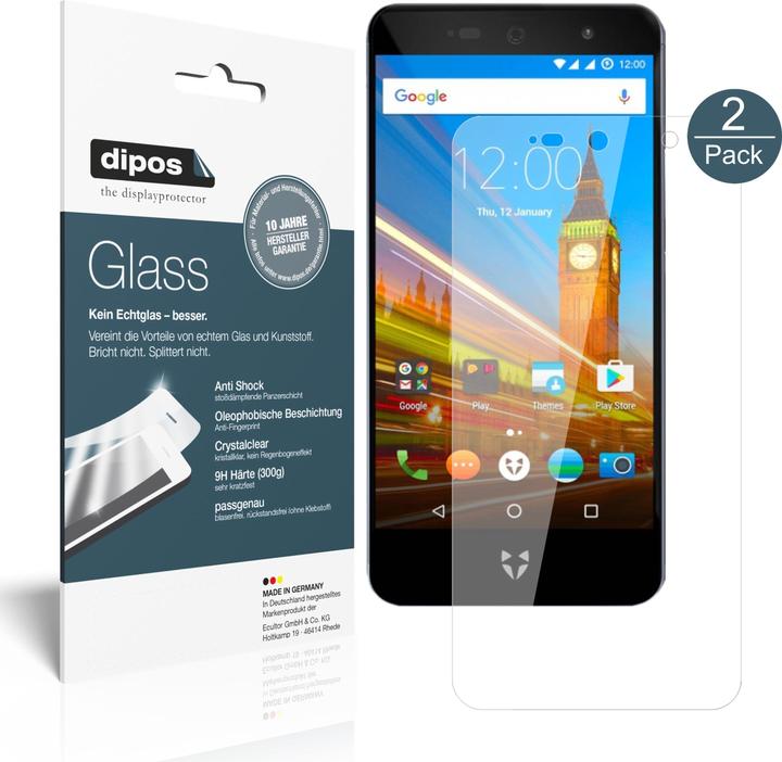 Produktbild Dipos Displayschutz Anti-Shock (1 Stk., Wileyfox Swift 2X)
