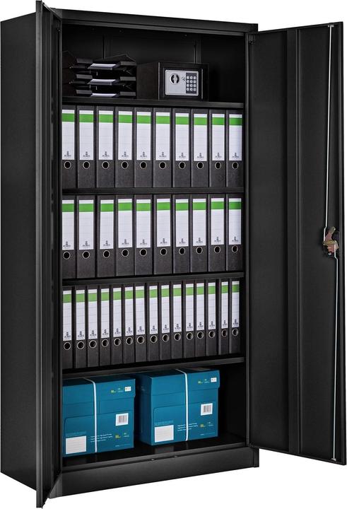 Produktbild tectake Aktenschrank mit 5 Böden (40 x 90 x 180 cm)